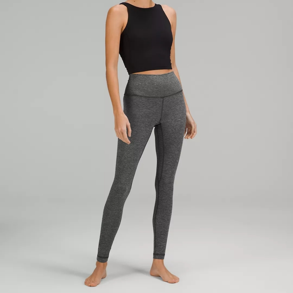 Lululemon Wunder Under Heathered Textured Leggings Size 4